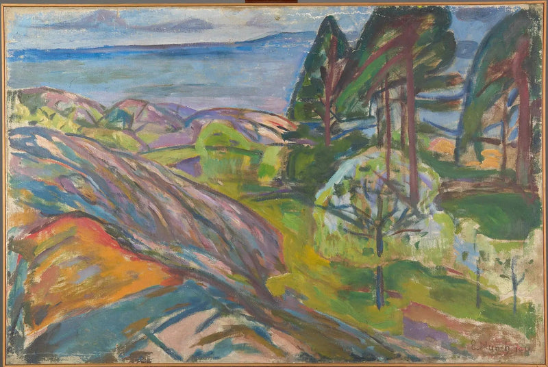 Kukassa olevat pins- ja hedelmäpuut - Edvard Munch