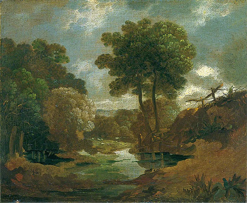 Uima-allas metsissä - Thomas Gainsborough