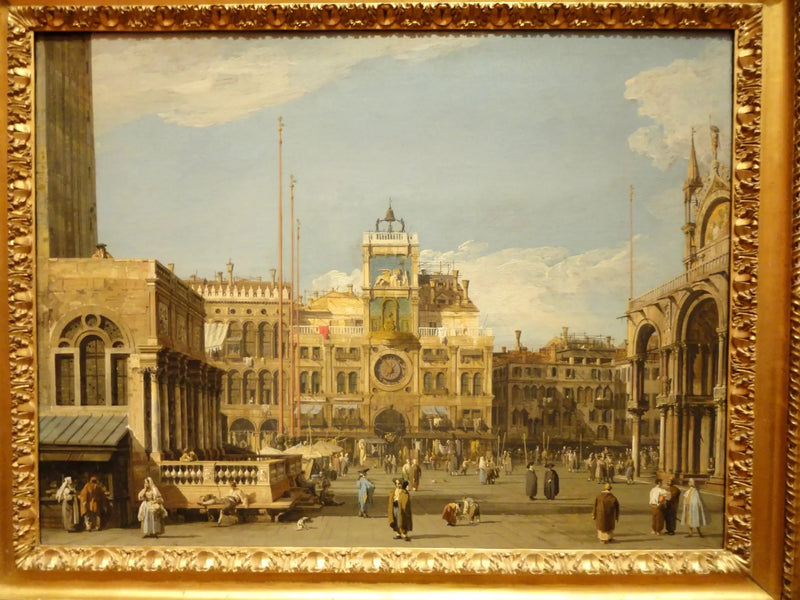 Place Saint-Marc : kellotorni - Canaletto