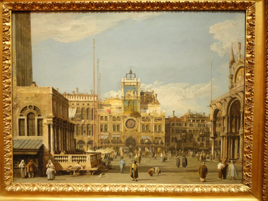 Place Saint-Marc : kellotorni - Canaletto