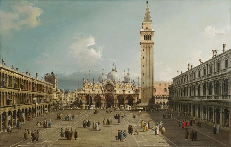 Saint-Marcin aukio, Venezia - Canaletto
