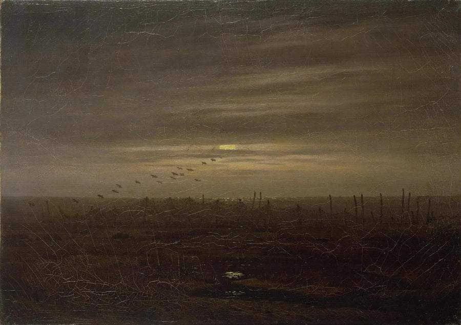 Ranta kalaverkkojen kanssa - Caspar David Friedrich