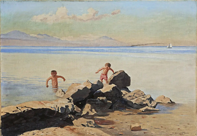 Belleriven ranta Ouchyssä - Félix Vallotton