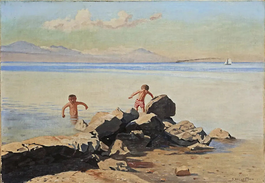 Belleriven ranta Ouchyssä - Félix Vallotton