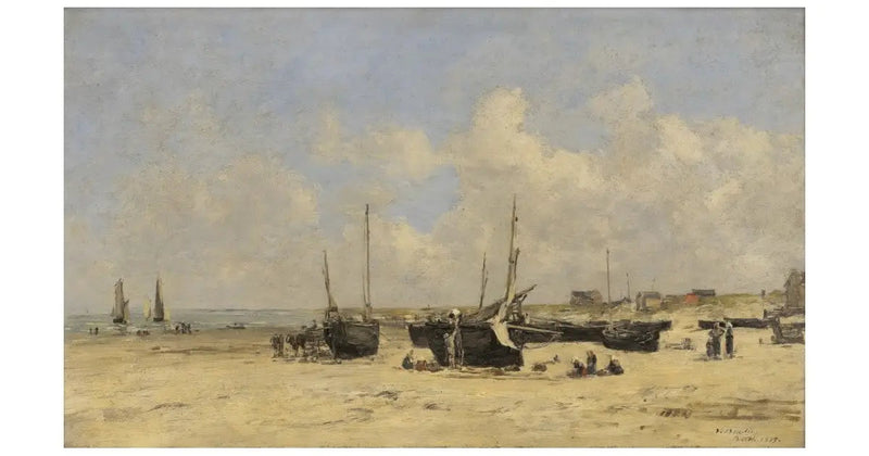 Berckin ranta matalassa vedessä - Eugène Boudin