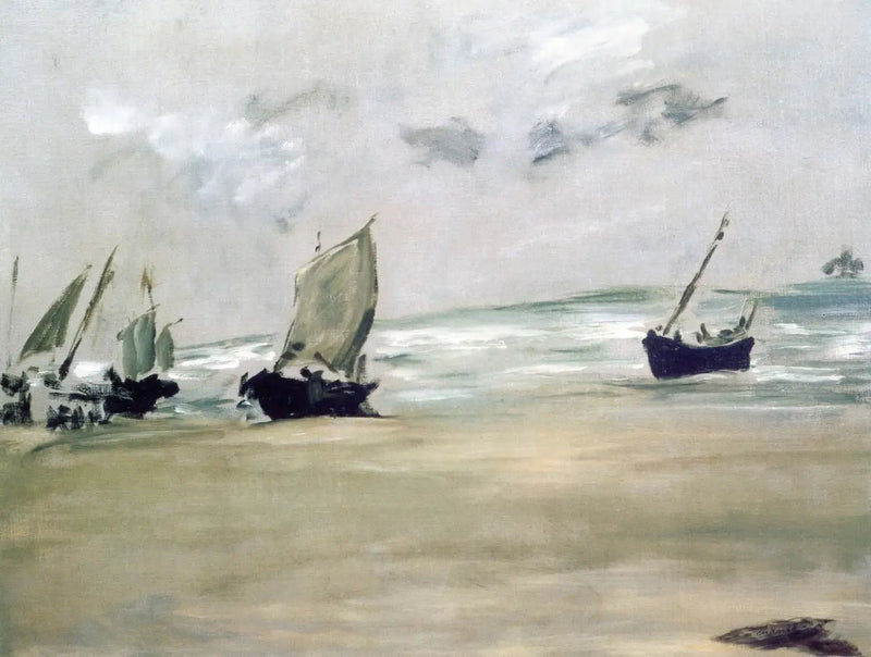 Berck-sur-merin ranta matalassa vedessä - Édouard Manet
