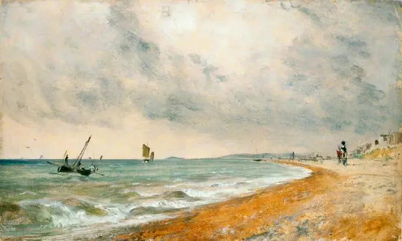 Hoven ranta kalastajaveneineen - John Constable