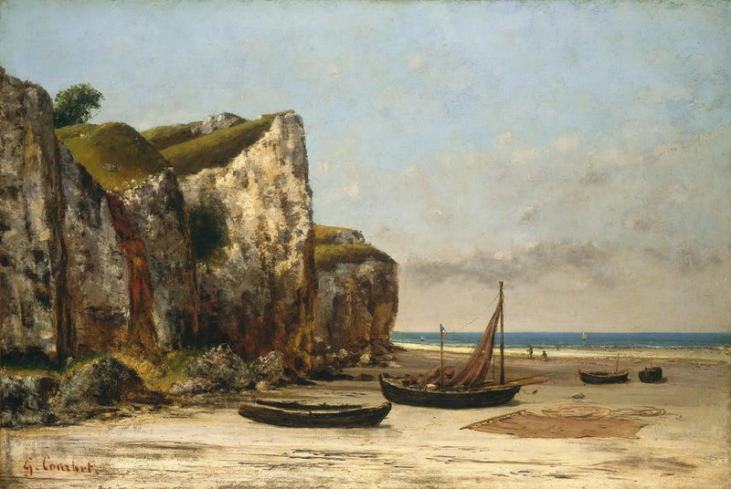 Normandian ranta - Gustave Courbet