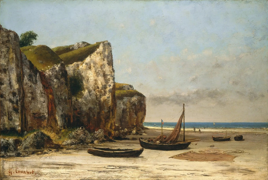 Normandian ranta - Gustave Courbet