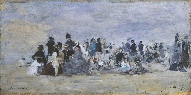 Trouvillen ranta - Eugène Boudin