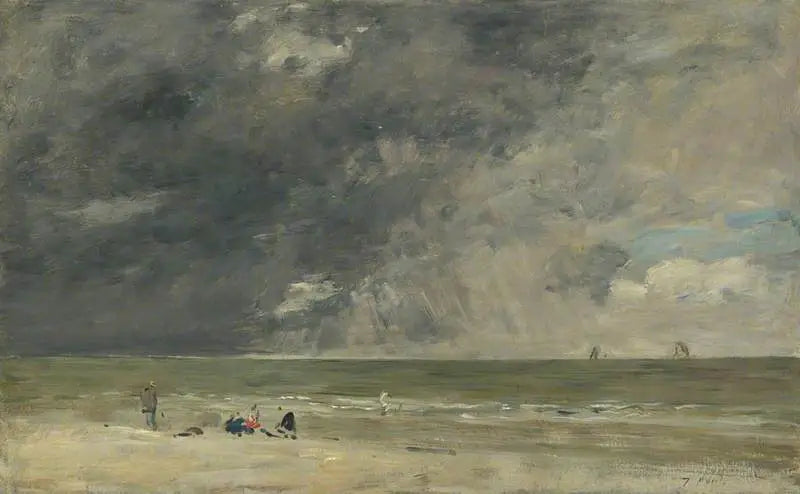 Trouvillen ranta - Eugène Boudin