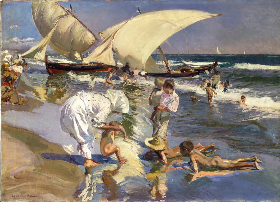 Valensian ranta aamun valossa - Joaquín Sorolla