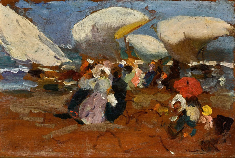 Valenssan ranta - Joaquín Sorolla