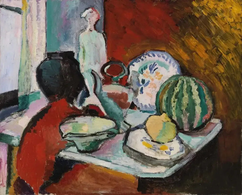Lautaset ja Meloni (Laudat ja meloni) - Henri Matisse