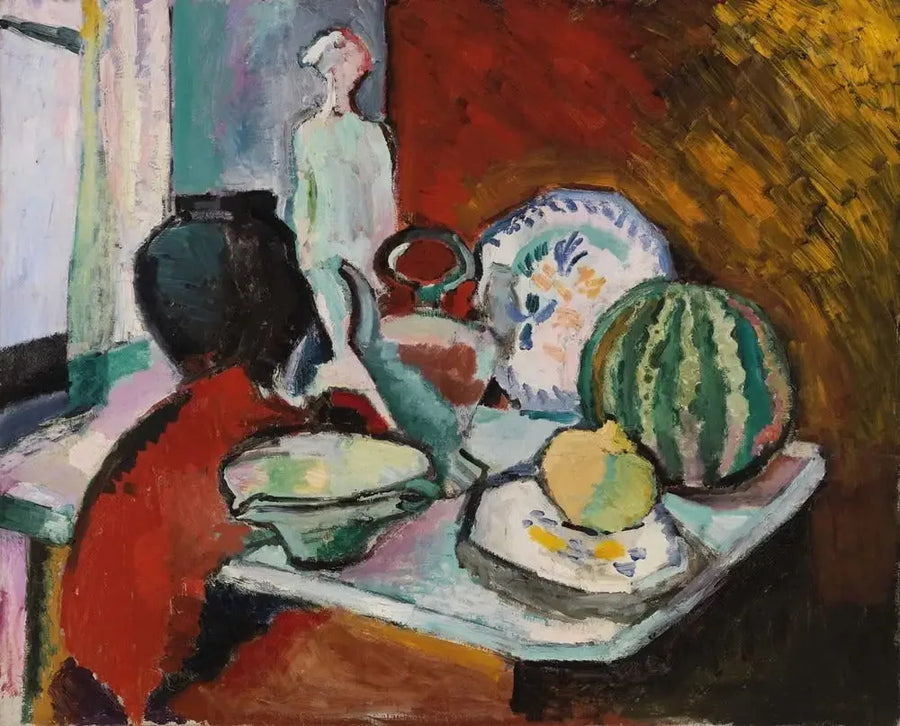 Lautaset ja Meloni (Laudat ja meloni) - Henri Matisse