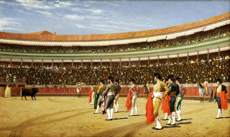 Härkätaisteluareena: härän sisäänkäynti - Jean-Léon Gérôme