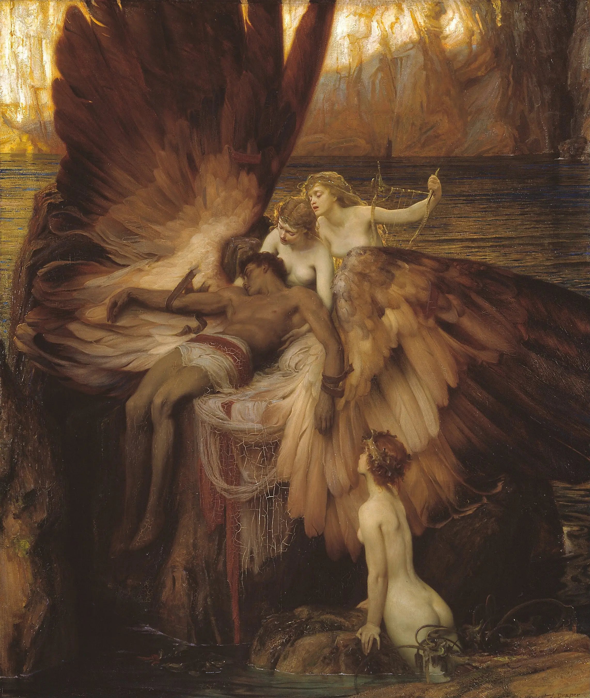 Pleurs pour Icare - Herbert Draper - Alpha Reproduction