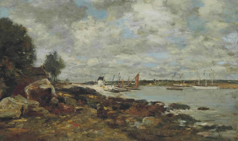 Plougastel, lahti meren rannalla - Eugène Boudin