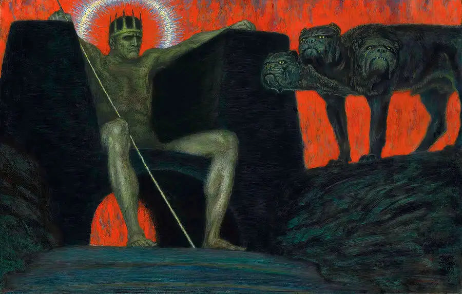 Reproduction du tableau « Pluton - Franz von stuck » par Alpha Reproduction en peinture à l’huile
