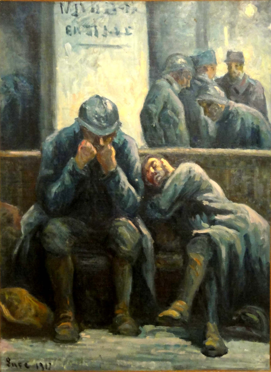 Poilus à la gare de l'Est - Maximilien Luce