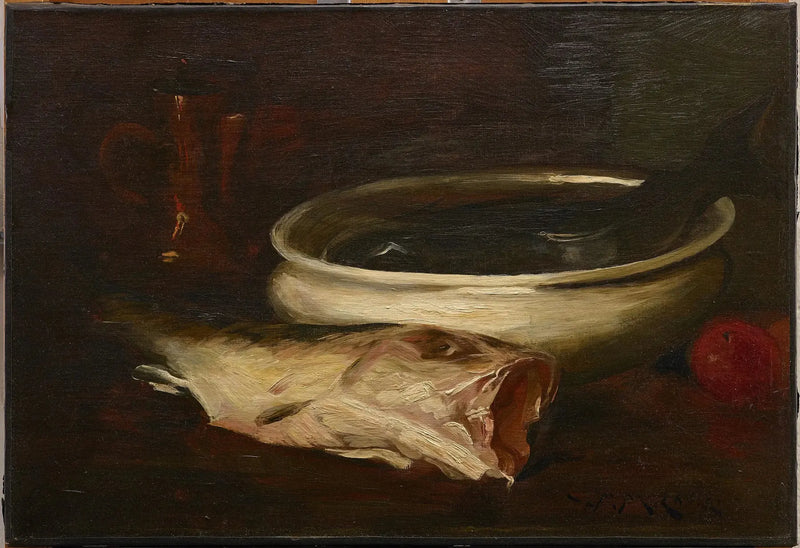 Kaloja ja asetelma - William Merritt Chase