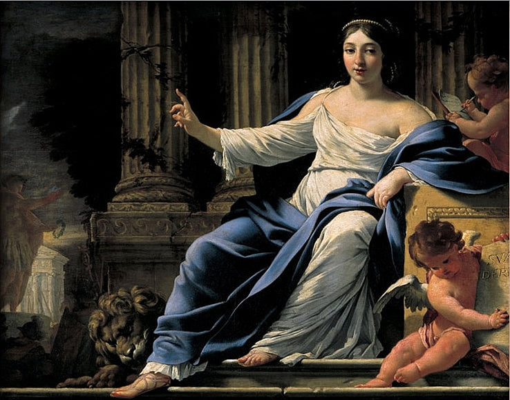 Polymnie, puheen jumalatar - Simon Vouet