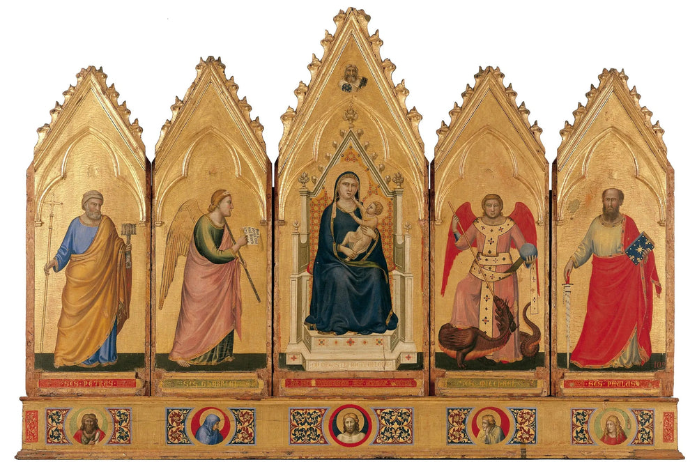 Polyptyque de Bologne - Giotto image 1 reproduction réalisée par Alpha Reproduction