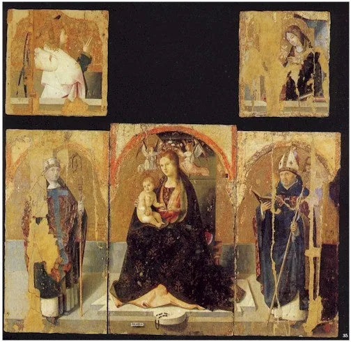 Pyhä Gregorius - Polyptykki - Antonello de Messine