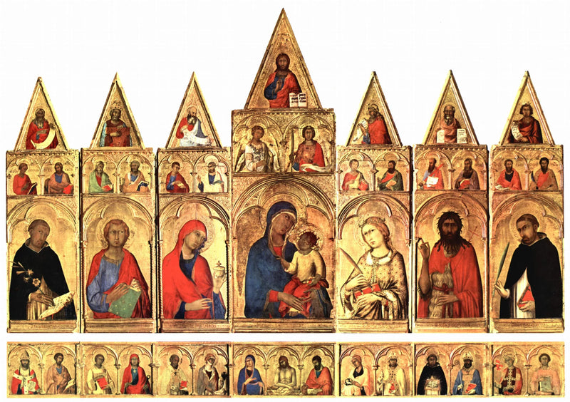 Pyhä Katariina Aleksandrian Pyhäkkö - Simone Martini