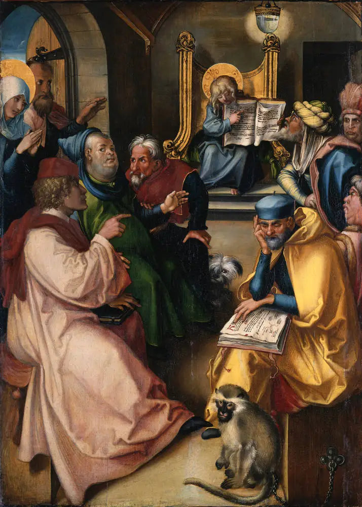 Seitsemän Surun Polyptyykki: Kristus Oppineiden Keskellä - Albrecht Dürer
