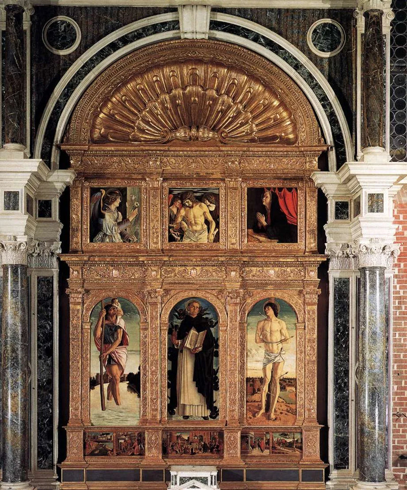 Polyptykki Pyhä Vincent Ferrier - Giovanni Bellini