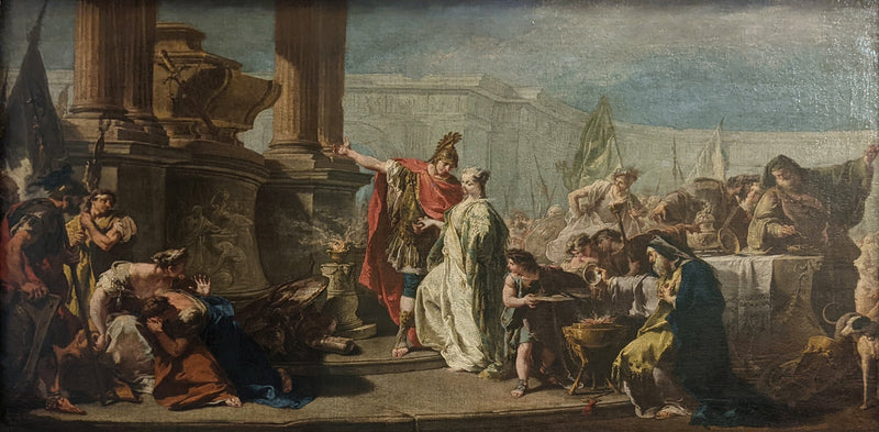 Polyxène hauta Achillesin edessä - Giovanni Battista Pittoni