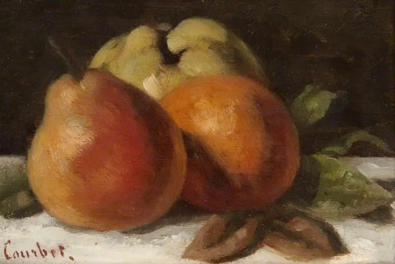 Omena, päärynä ja appelsiini - Gustave Courbet