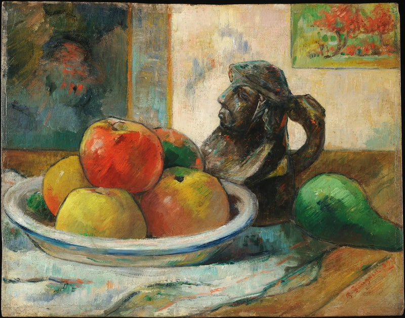 Omenat, päärynä ja keramiikka - Paul Gauguin