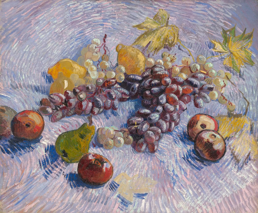 Omenat, päärynät, sitruuna ja viinirypäleet - Vincent van Gogh