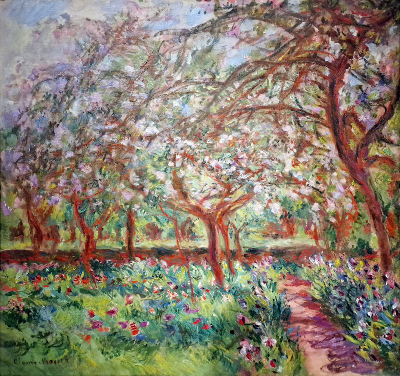 Kukkivat omenapuut - Claude Monet