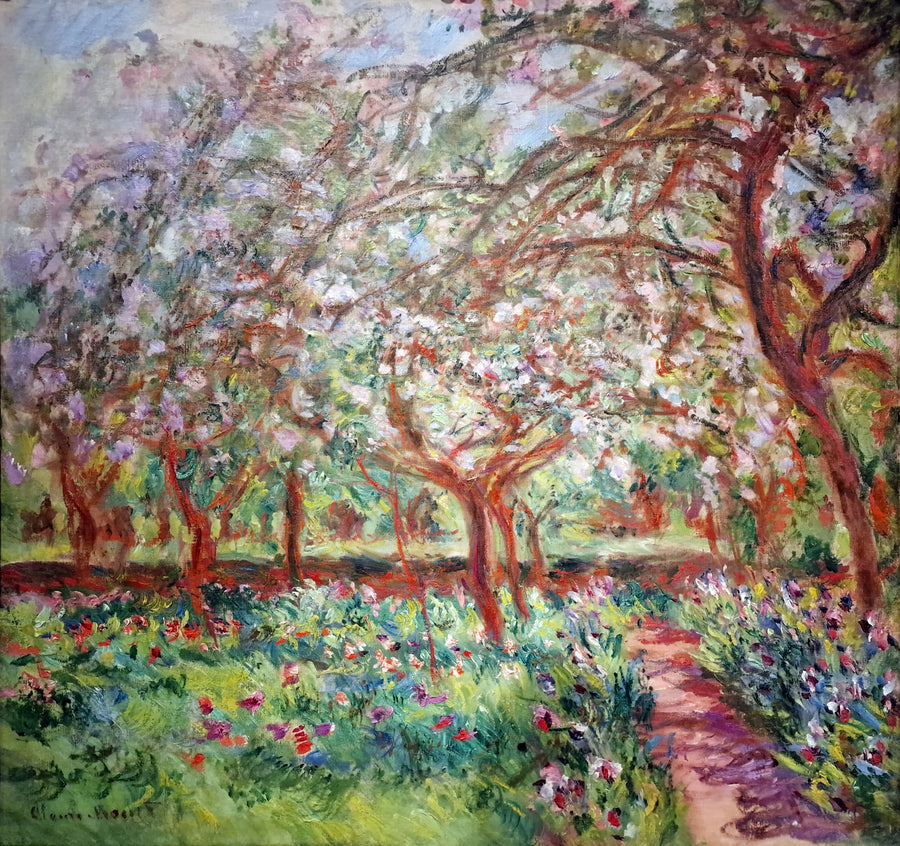 Kukkivat omenapuut - Claude Monet