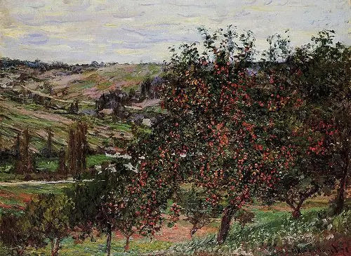 Omenapuut Vétheuilin lähellä - Claude Monet