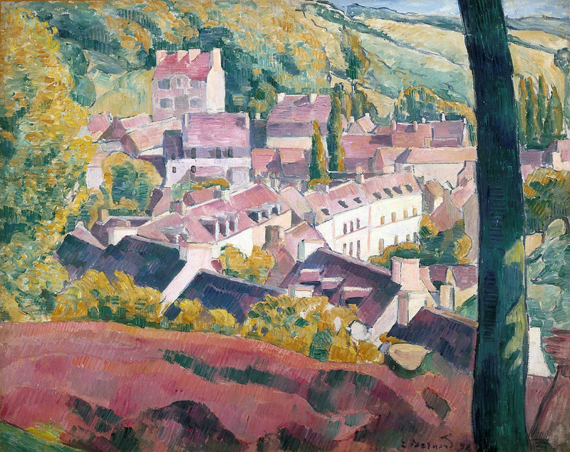 Pont-Aven nähtynä Bois d'Amourilta - Émile Bernard
