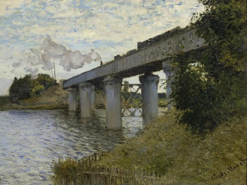 Rautatiesilta Argenteuil W319 - Claude Monetissa
