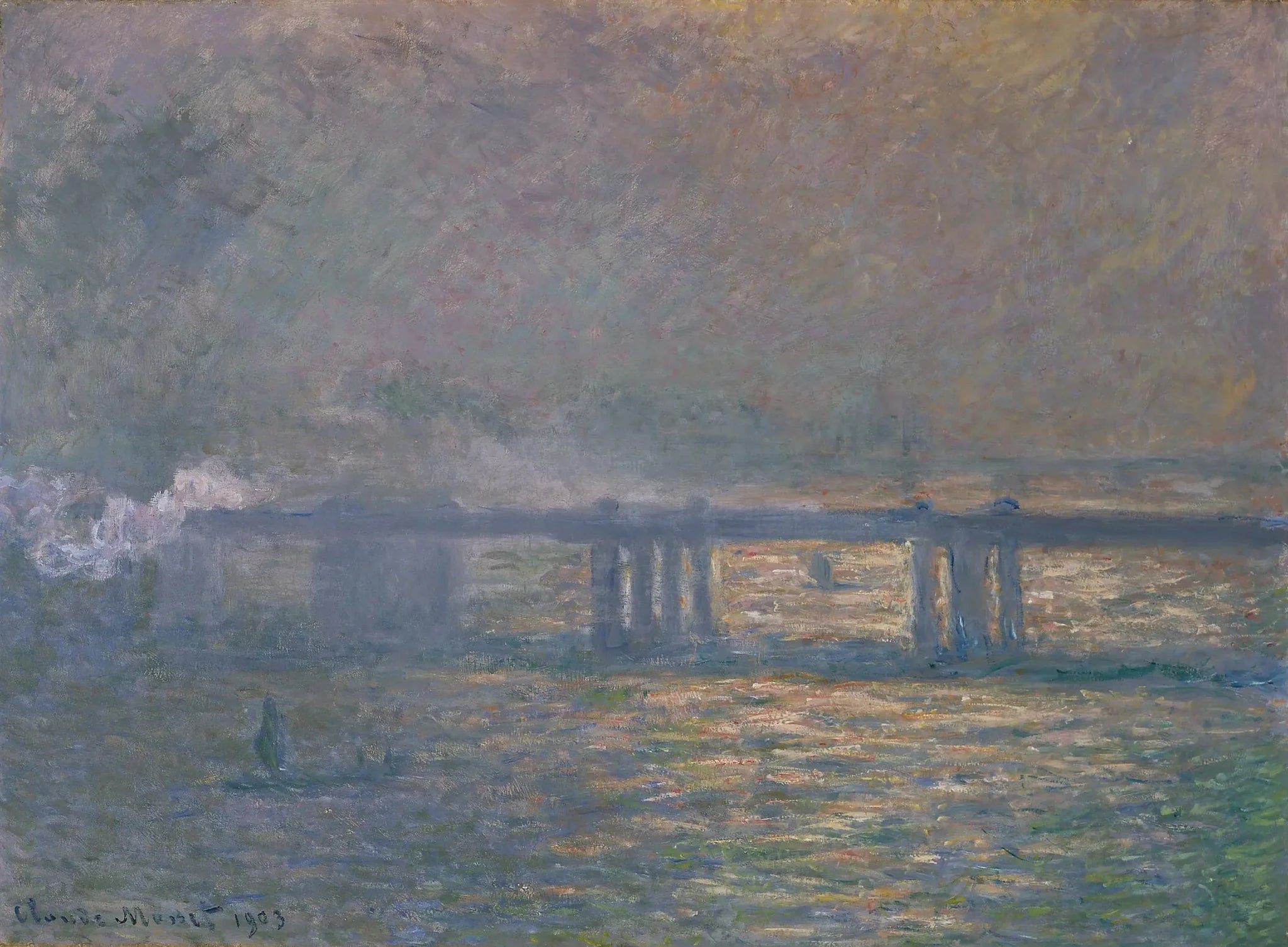 Pont de Charing - Claude Monet image 1 reproduction réalisée par Alpha Reproduction