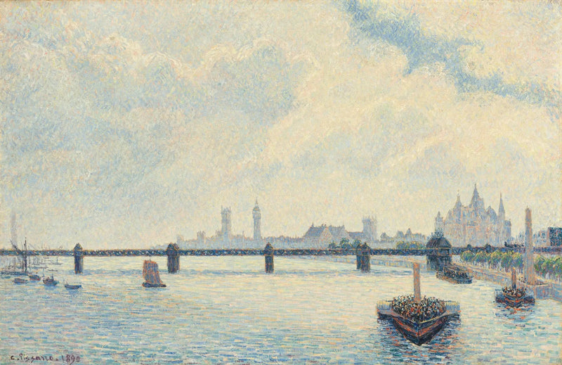 Charing Crossin silta, Lontoo - Camille Pissarro
