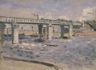 Rautatie silta Argenteuilissa - Pierre-Auguste Renoir