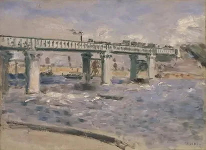 Rautatie silta Argenteuilissa - Pierre-Auguste Renoir