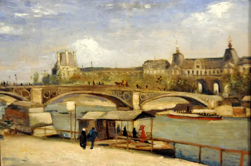 Carrouselin silta ja Louvre - Vincent van Gogh