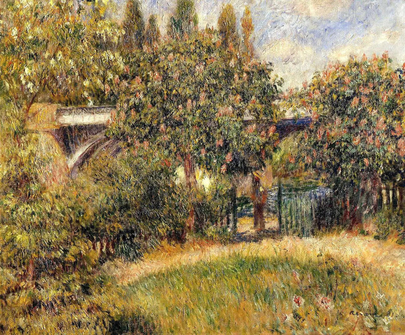 rautatie silta Chatou - Pierre-Auguste Renoir