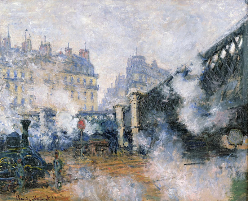 Pont de l'Europe, Saint-Lazaren asema W442 - Claude Monet
