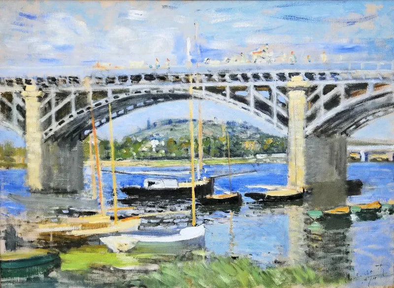Seinen ylittävä silta Argenteuil W313:ssa - Claude Monet