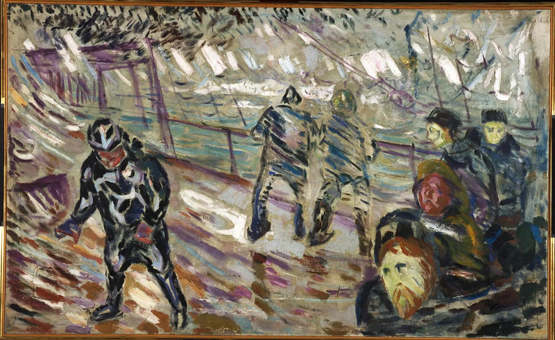 Laivan laituri myrskyssä - Edvard Munch