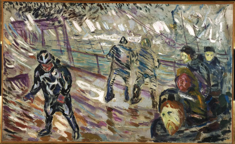 Laivan laituri myrskyssä - Edvard Munch